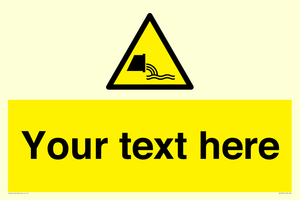 Custom Warning sewage effluent outfall